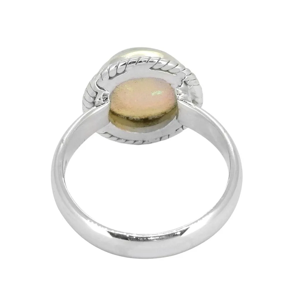 YS Gems Sterling Silver Ethiopian Opal Solitaire Ring sold by Zulily