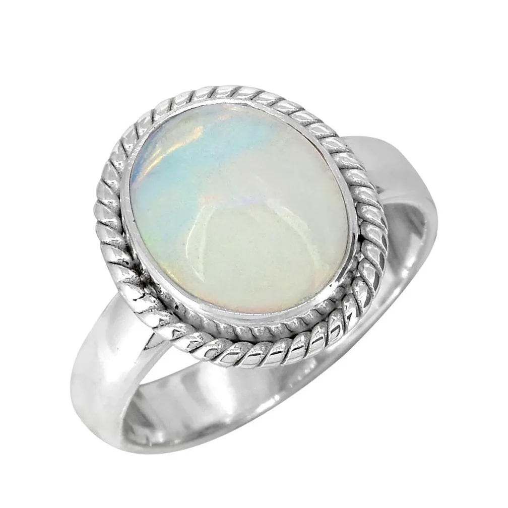 YS Gems Sterling Silver Ethiopian Opal Solitaire Ring sold by Zulily product image thumbnail 4
