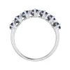Sterling Silver 1.75CT Natural London Blue Topaz and White Topaz Vintage Ring sold by Zulily