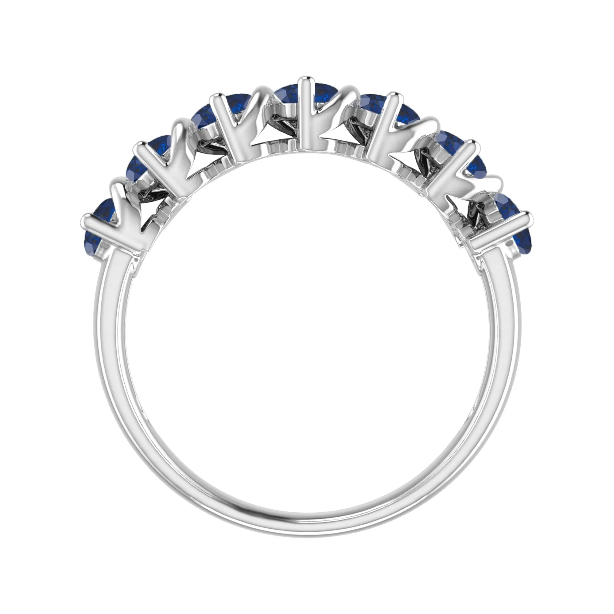 Sterling Silver 1.75CT Natural London Blue Topaz and White Topaz Vintage Ring sold by Zulily product image thumbnail 4