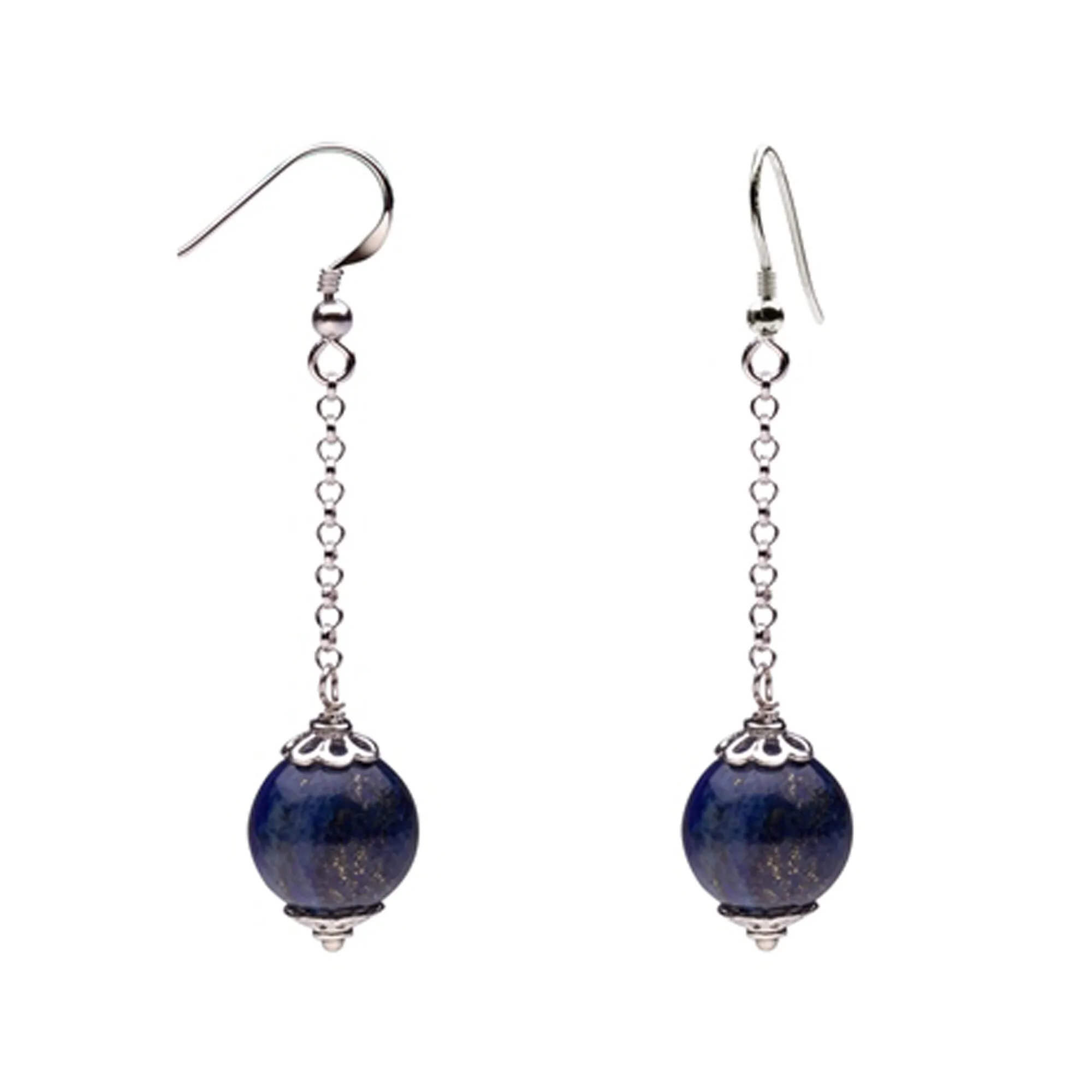 Sterling Silver with Natural Lapis Dangle Earring sold by Zulily product image thumbnail 4