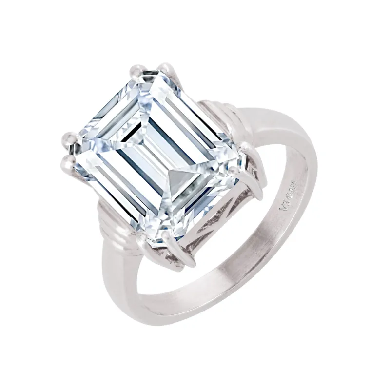 Sterling Silver Lab Grown Diamond Solitaire Ring sold by Zulily