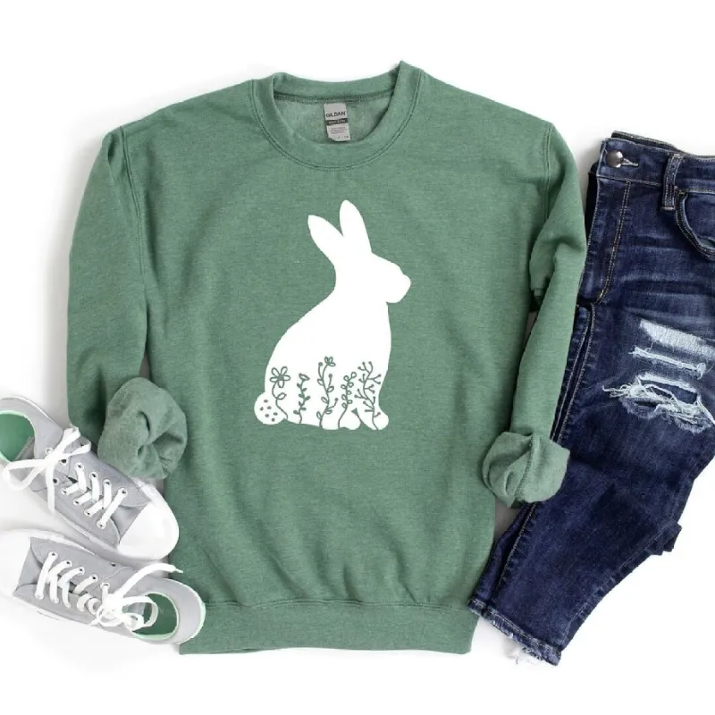 Bunny With Flowers Graphic Sweatshirt sold by Zulily