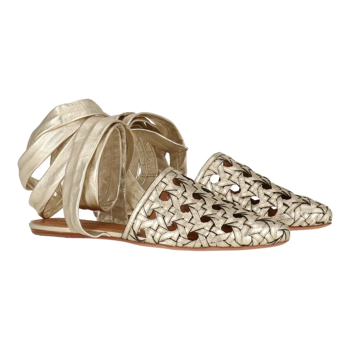Tory Burch Womens Gold Sandal sold by Zulily