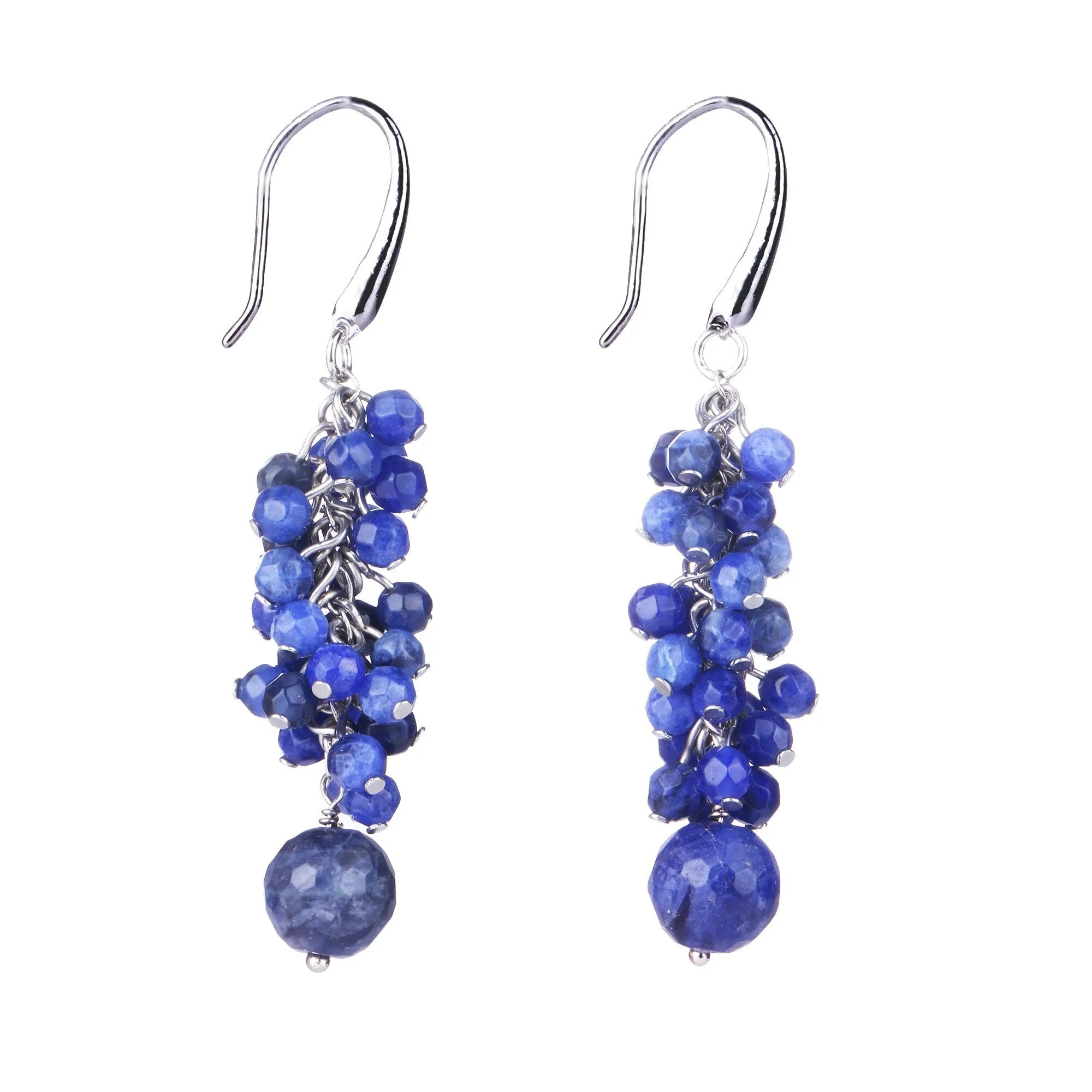 Sterling Silver With Natural Sodalite Dangle Earring sold by Zulily product image thumbnail 4
