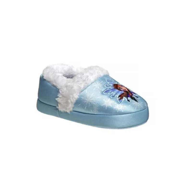 Disney Frozen Anna and Elsa Girls Dual Sizes Slippers sold by Zulily