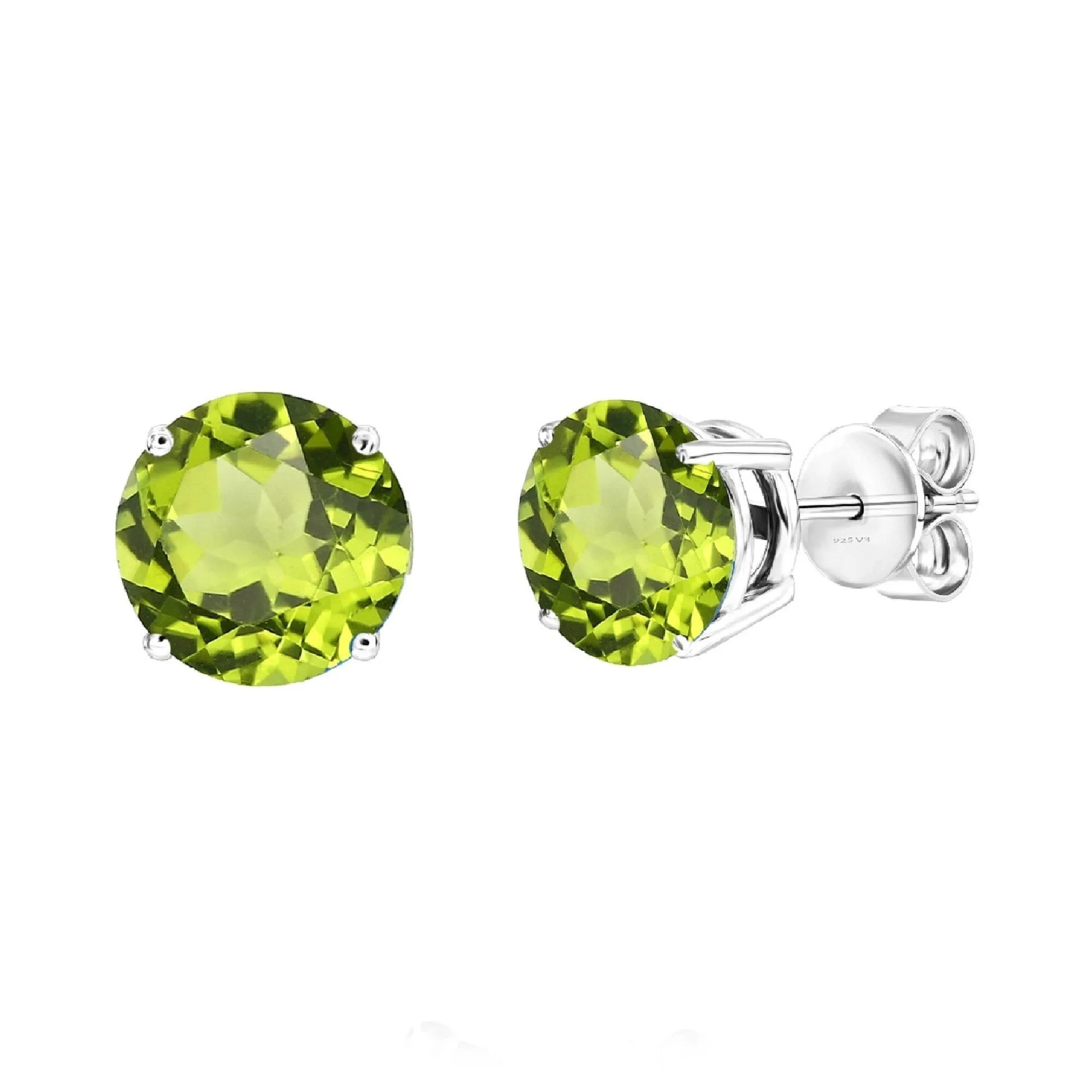 Set of Sterling Silver Pendant and Earring in Natural Peridot with 18" Chain sold by Zulily product image thumbnail 3
