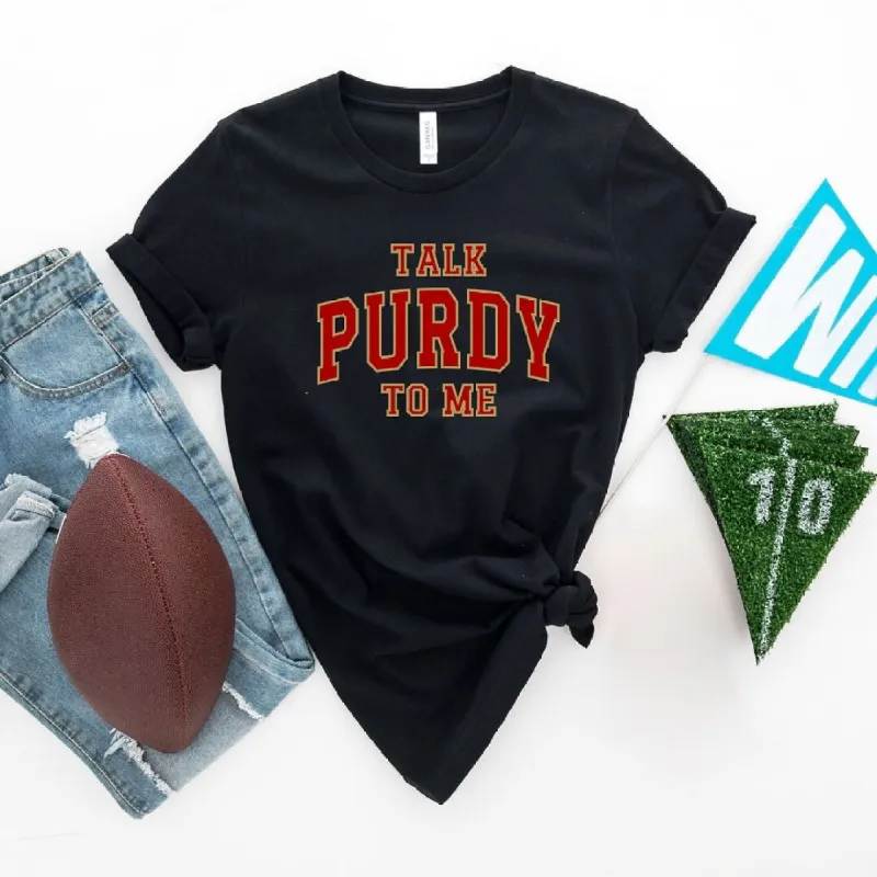 Varsity Talk Purdy To Me Short Sleeve Crewnneck Tee sold by Zulily