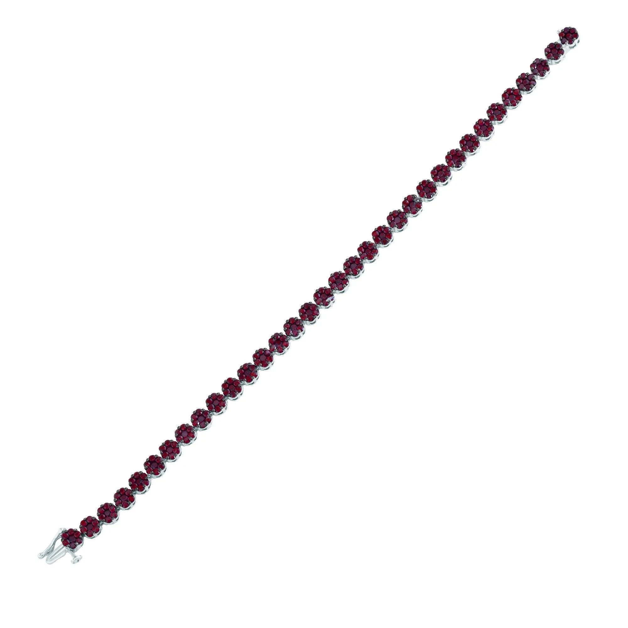 Sterling Silver with Ruby Line Bracelet sold by Zulily product image thumbnail 2