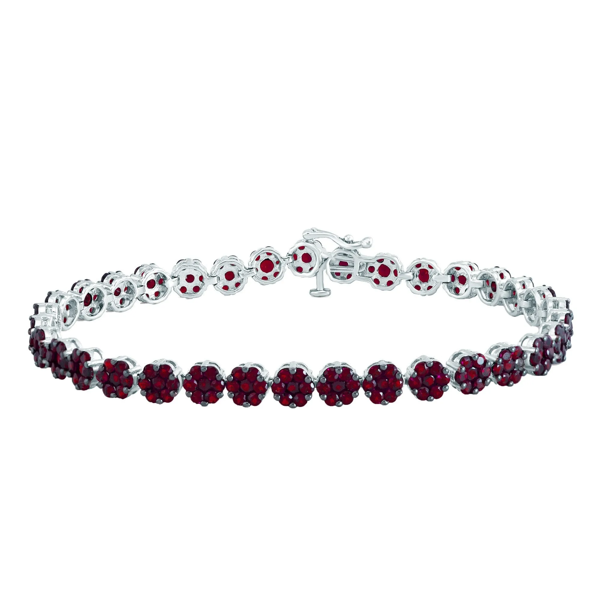 Sterling Silver with Ruby Line Bracelet sold by Zulily product image thumbnail 3