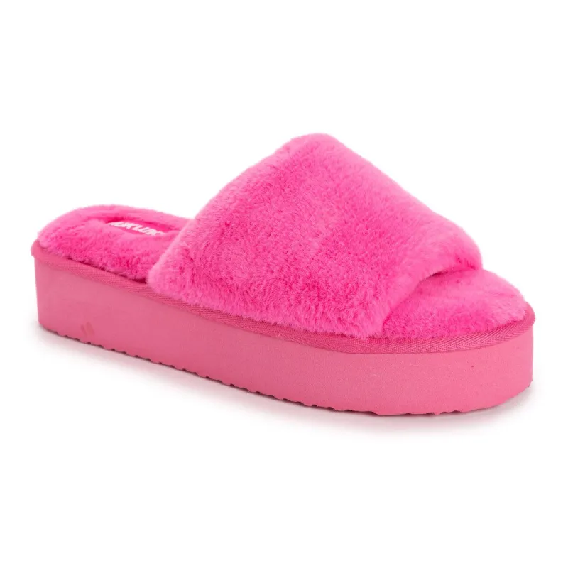 Women's Platform Slide Slipper made by Muk Luks
