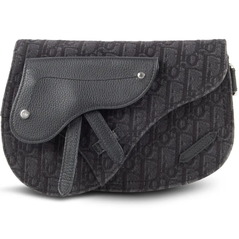 Dior Saddle Messenger Bag Oblique (Pre-Owned) - One Size sold by Zulily