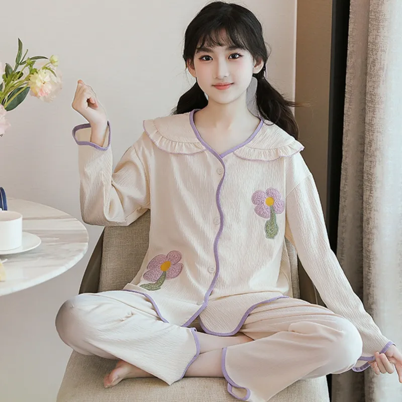 Purple Floral Loungewear Set sold by Zulily