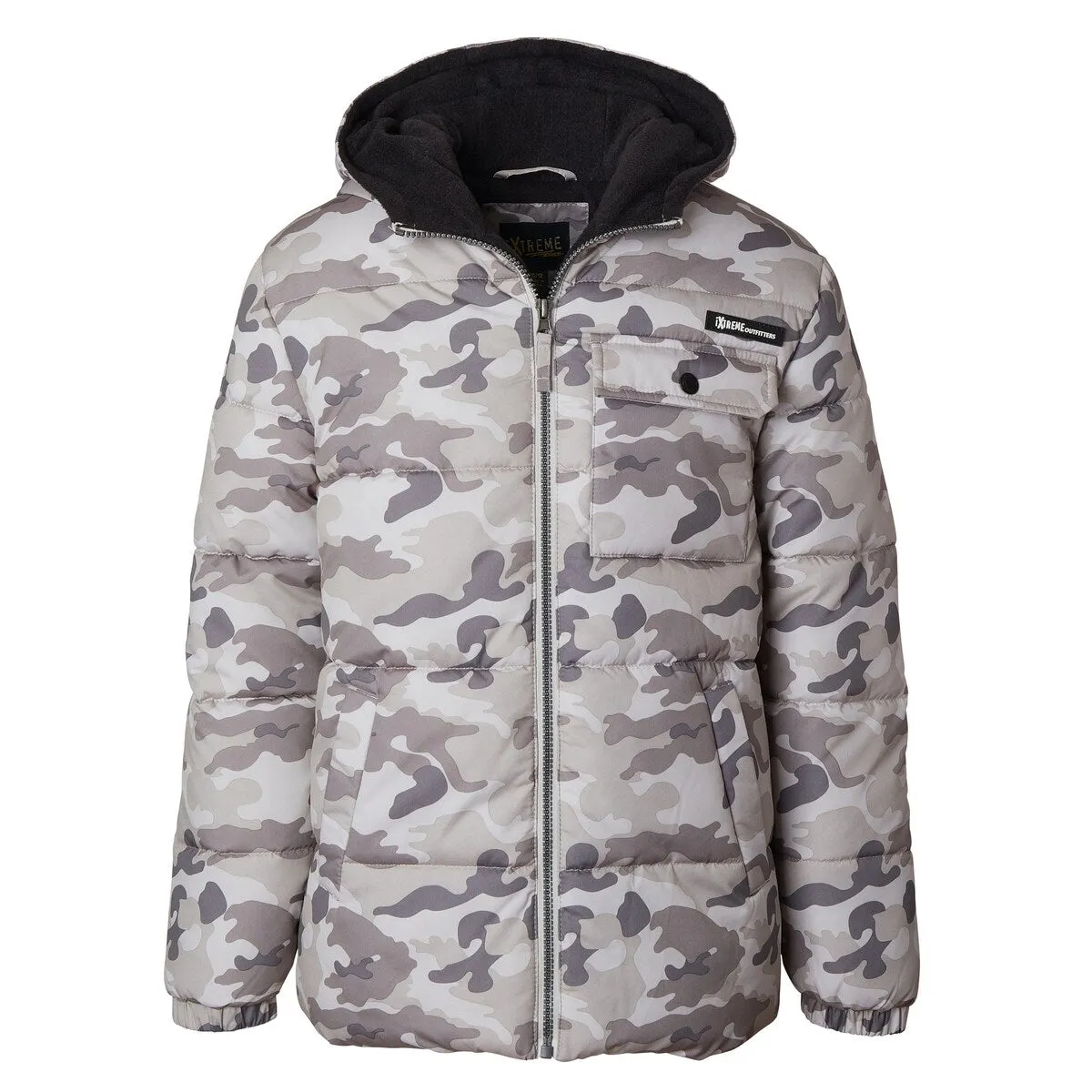Boys Camo Print Puffer sold by Zulily