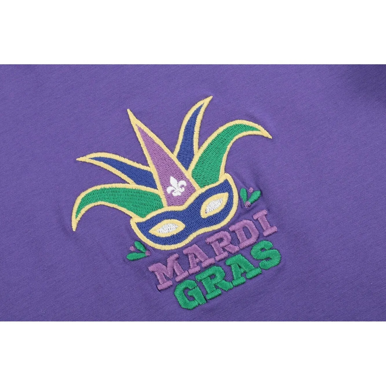 Purple Mardi Gras Applique Shirt and Shorts Set sold by Zulily product image thumbnail 4