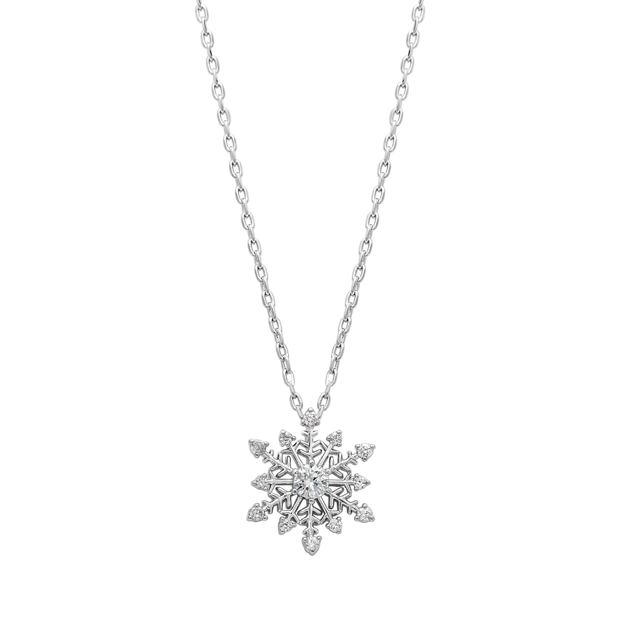 Sparkly Snowflake Pendant Necklace With Swarovski Crystals On Holiday Card - Sparkly Snowflake sold by Zulily product image thumbnail 2