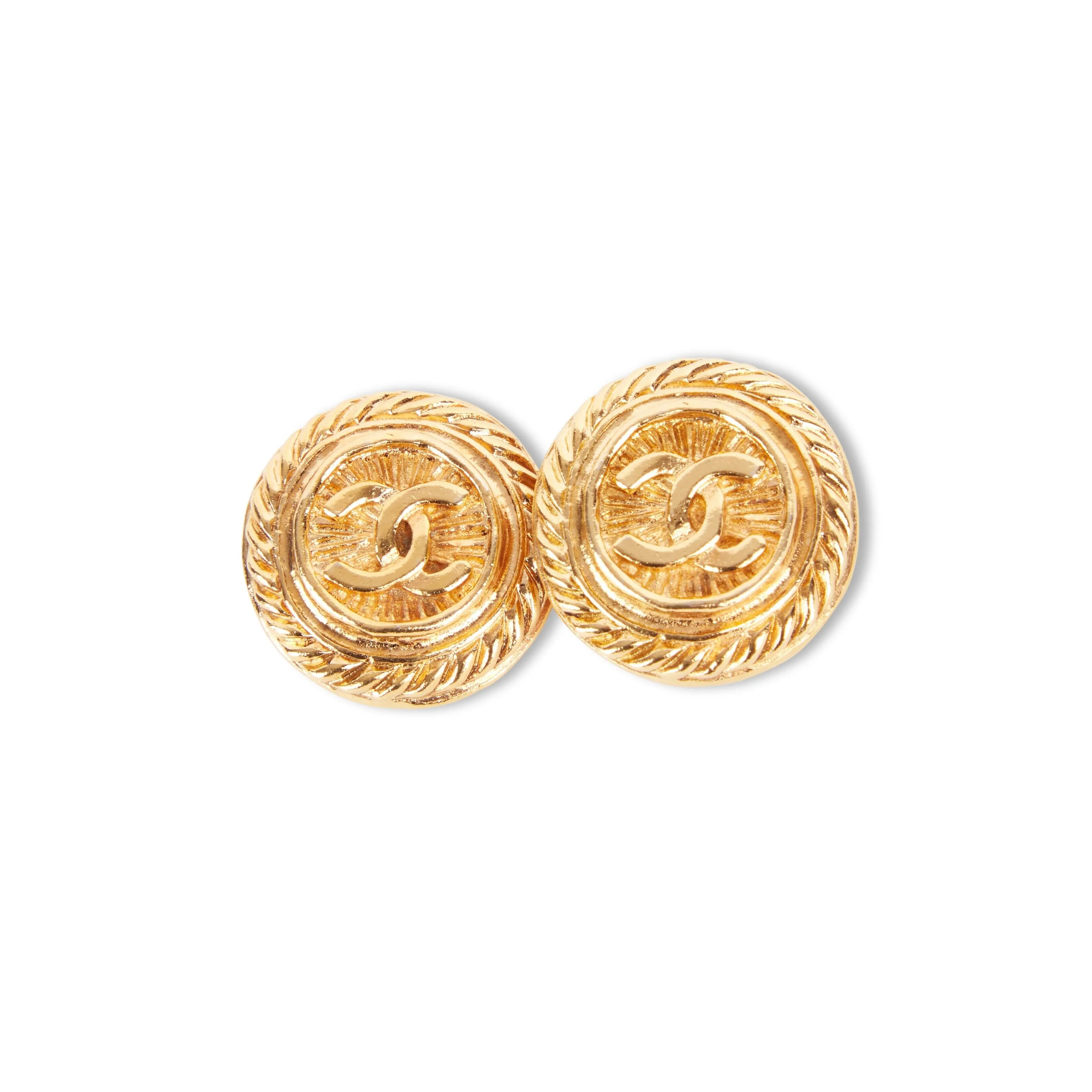 Chanel CC Logo Round Clip-on Earrings (Pre-Owned) sold by Zulily product image thumbnail 2