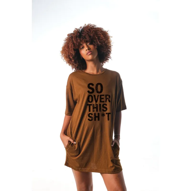 Over this sh*t Women's Modal/Cotton Nightgown sold by Zulily