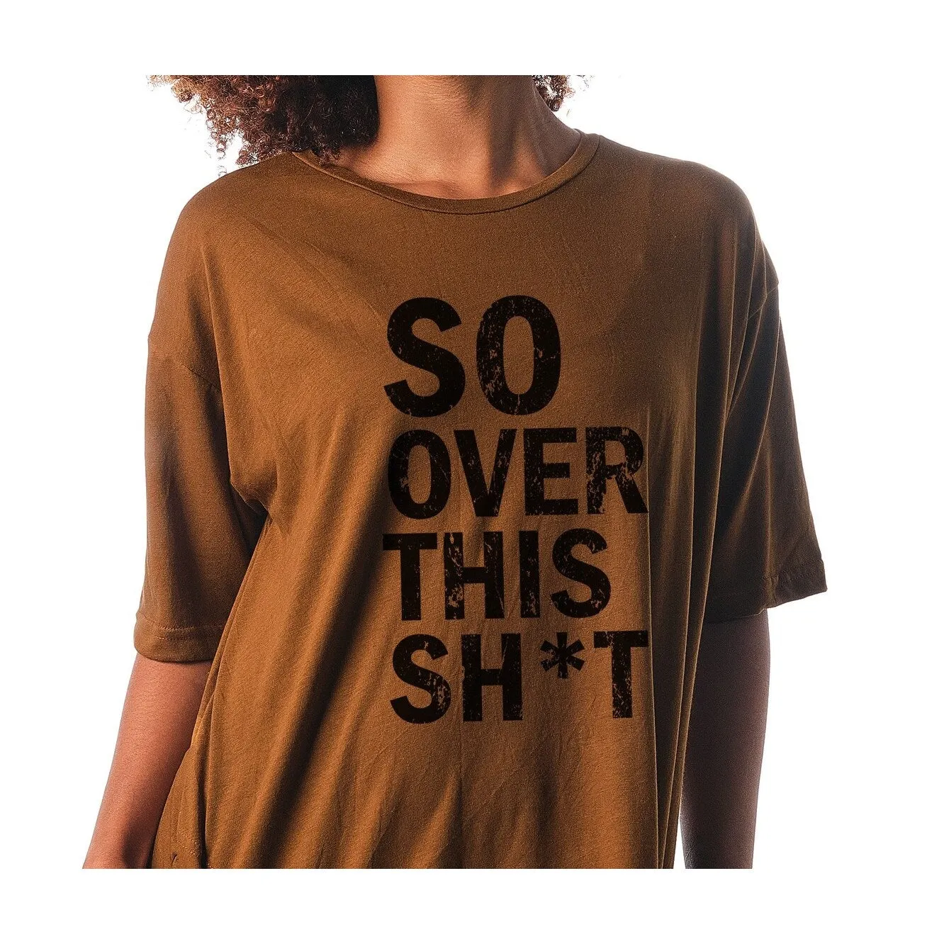 Over this sh*t Women's Modal/Cotton Nightgown sold by Zulily product image thumbnail 2