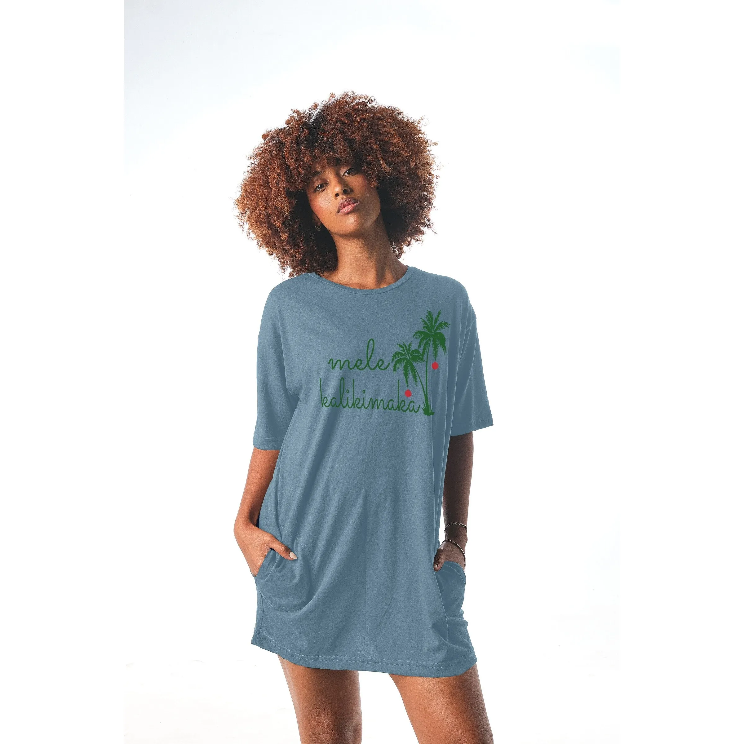 Mele Kalikimaka Women's Modal/Cotton Nightgown sold by Zulily product image thumbnail 2