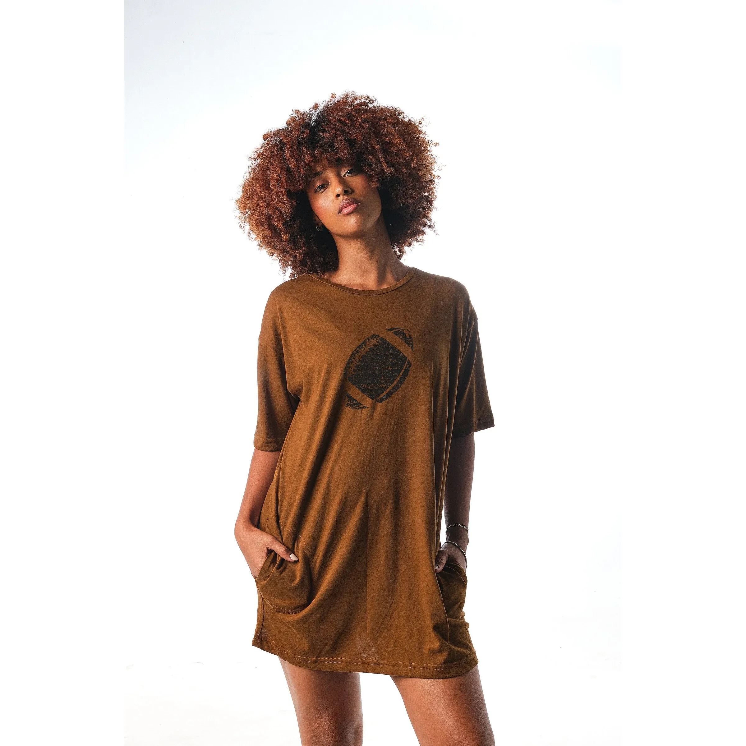 Weathered football Women's Modal/Cotton Nightgown sold by Zulily product image thumbnail 2