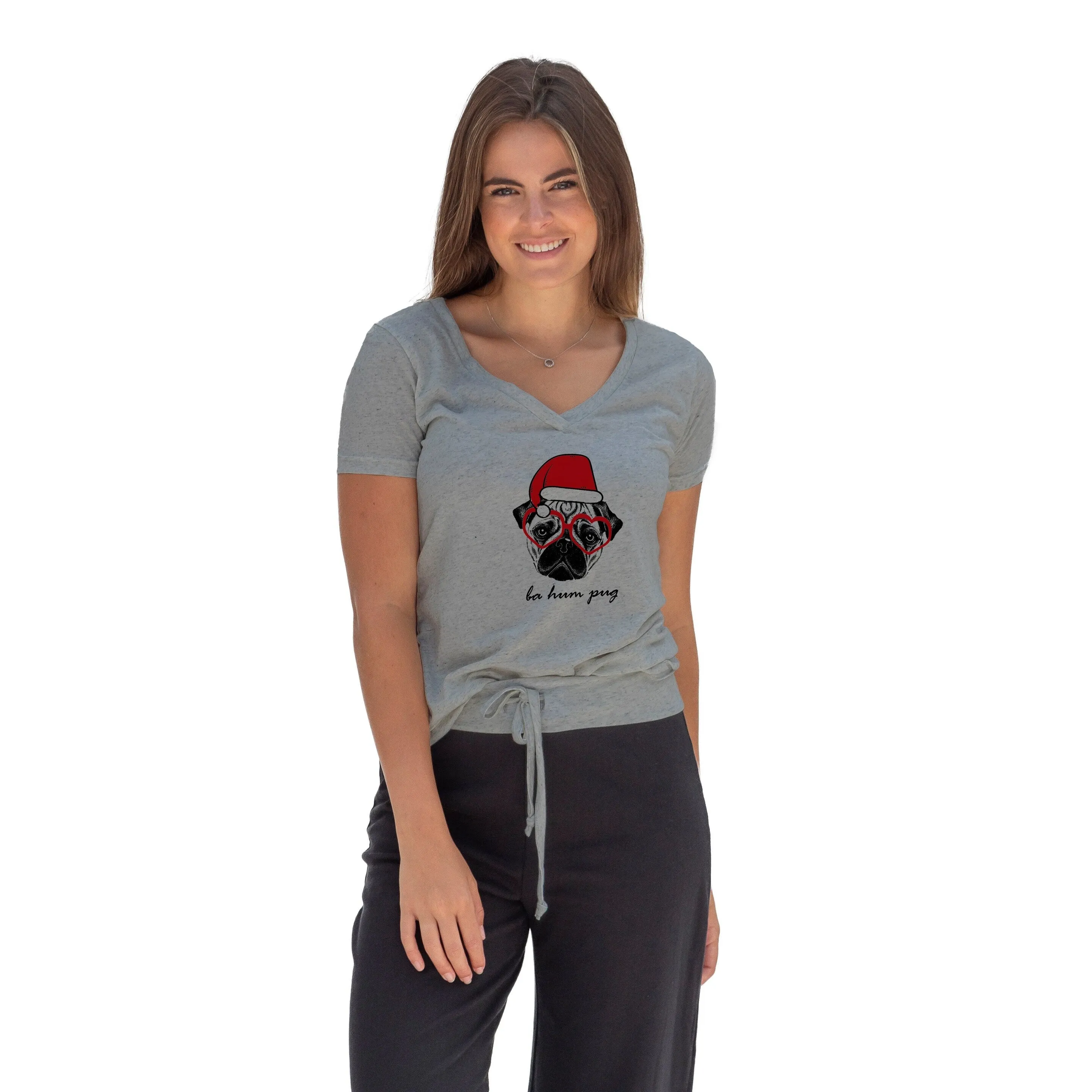Ba Hum Pug - heart glasses pajama Set sold by Zulily product image thumbnail 2