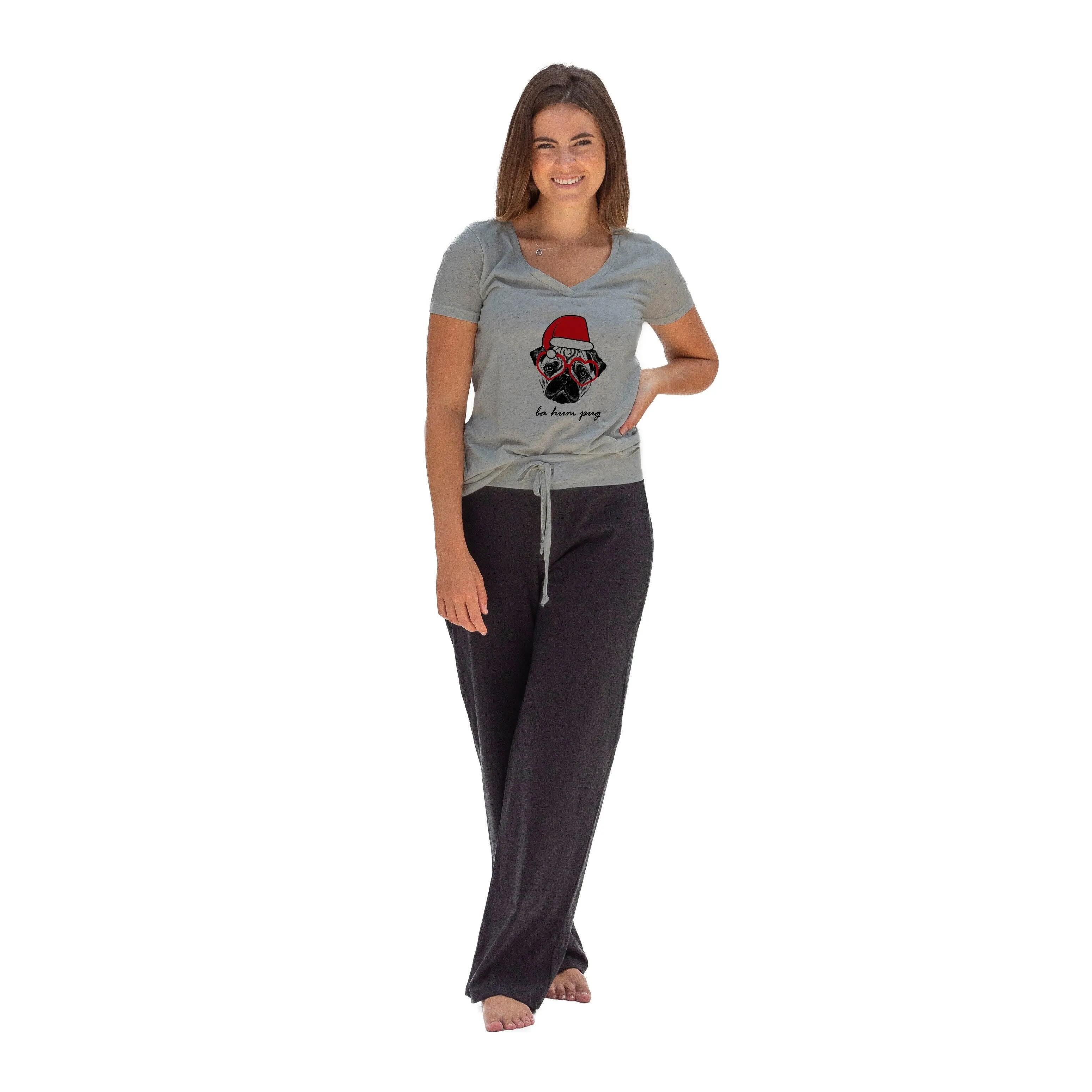 Ba Hum Pug - heart glasses pajama Set sold by Zulily