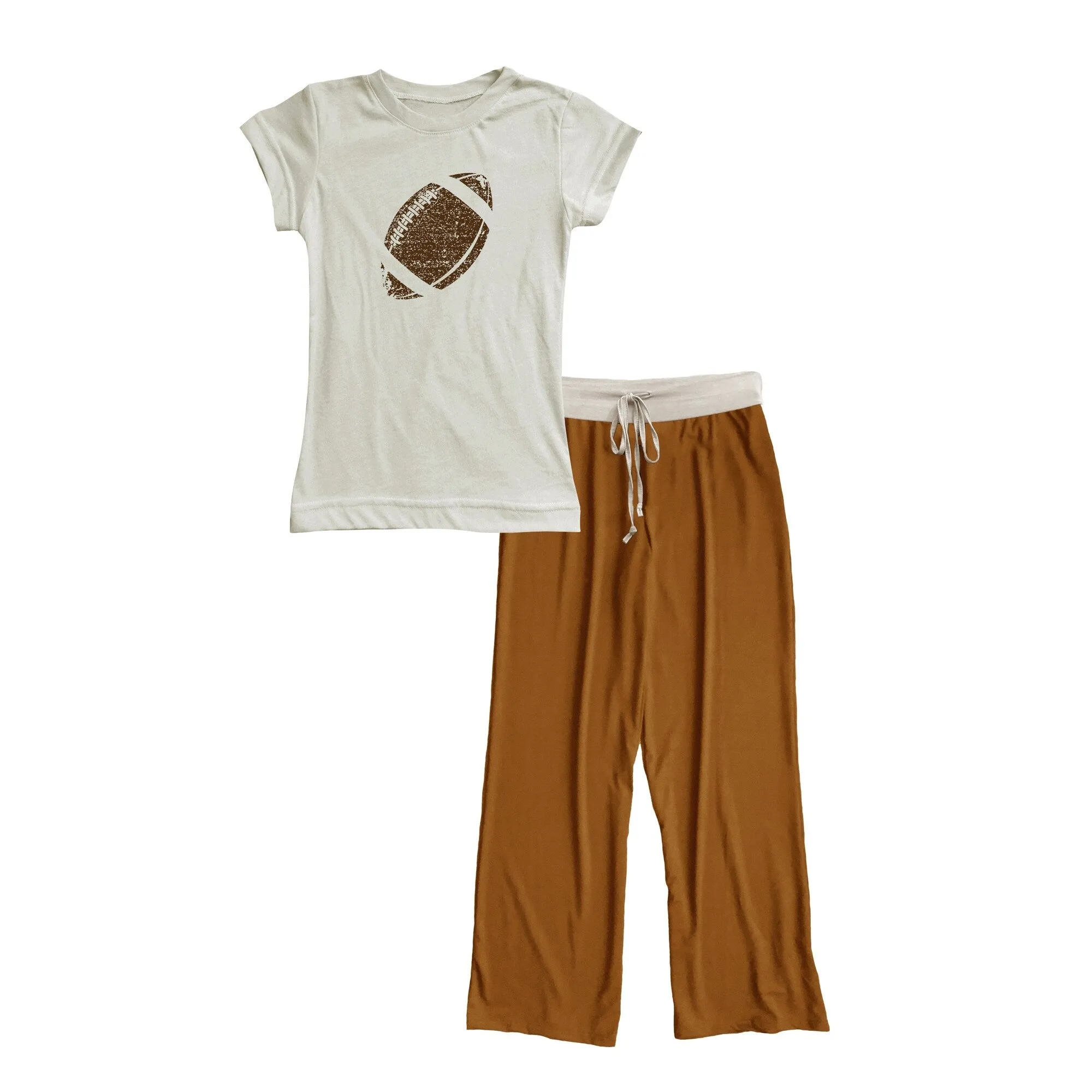 Weathered football pajama Set sold by Zulily