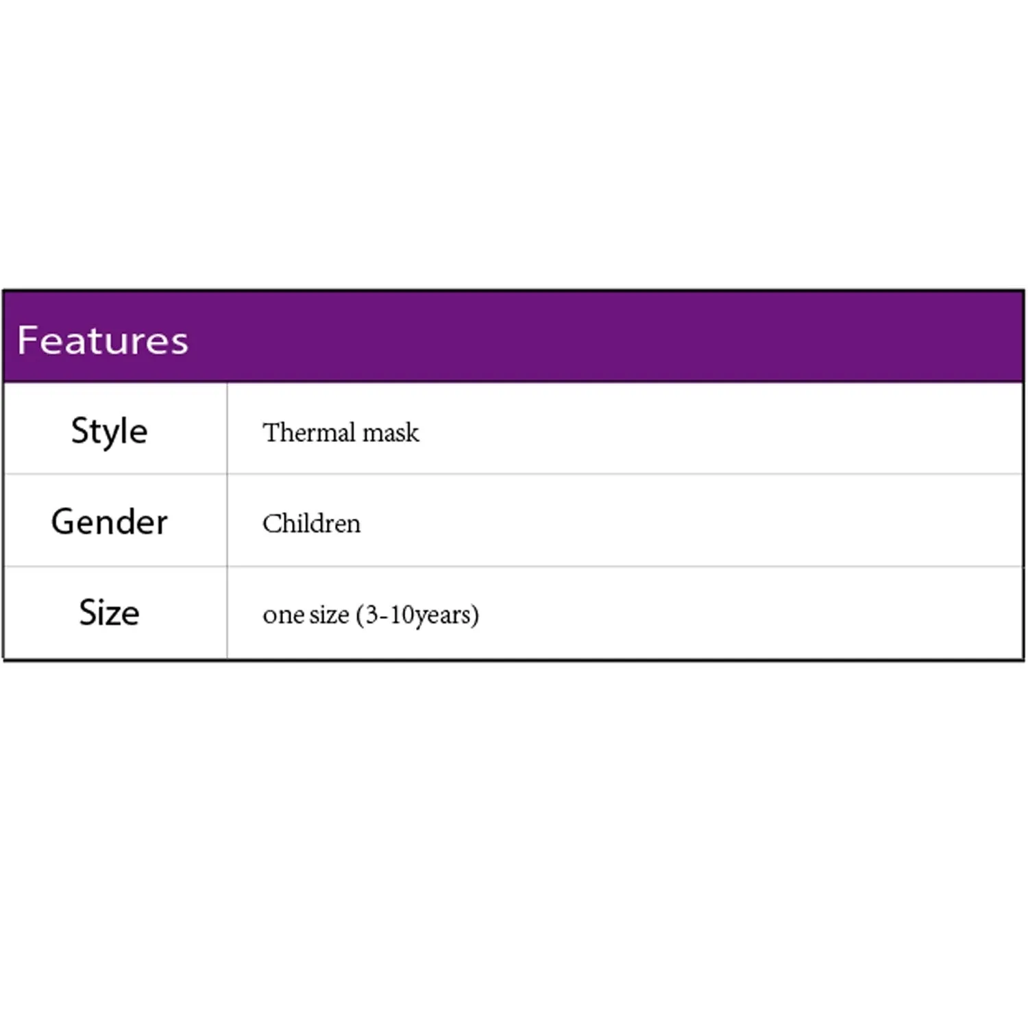 Grey Panda Thermal Full Face Mask sold by Zulily product image thumbnail 2