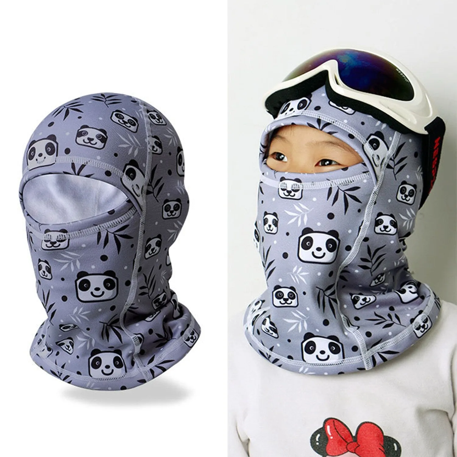 Grey Panda Thermal Full Face Mask sold by Zulily