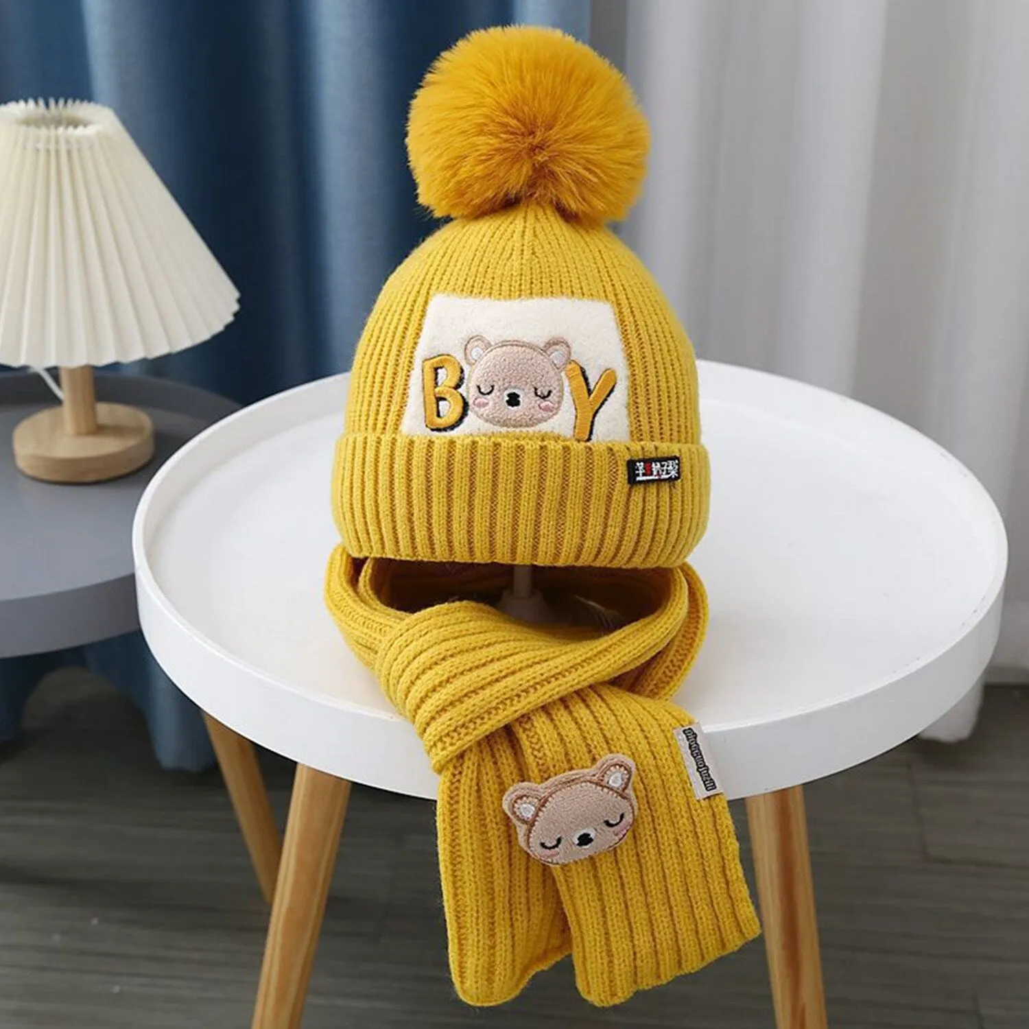 Yellow Hat & Scarf sold by Zulily product image thumbnail 2
