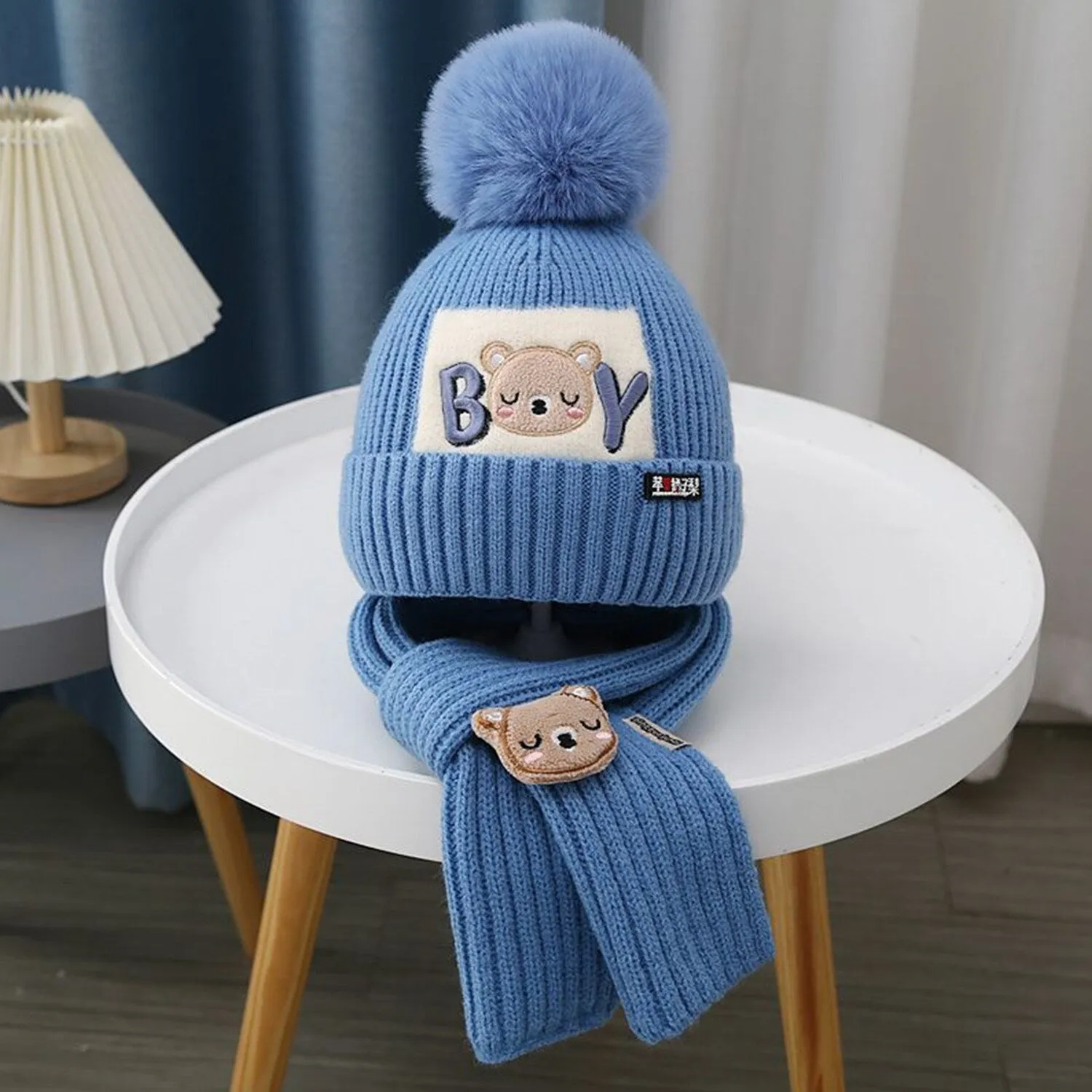 Blue Hat & Scarf sold by Zulily product image thumbnail 2