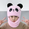 Pink Panda Plush Scarf Integrated Neck Hat sold by Zulily