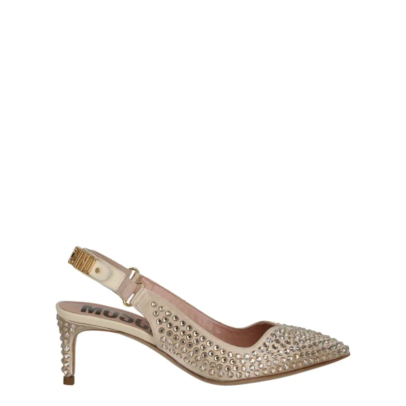 Moschino Crystal Embellished Kitten Heels - Size 10 sold by Zulily