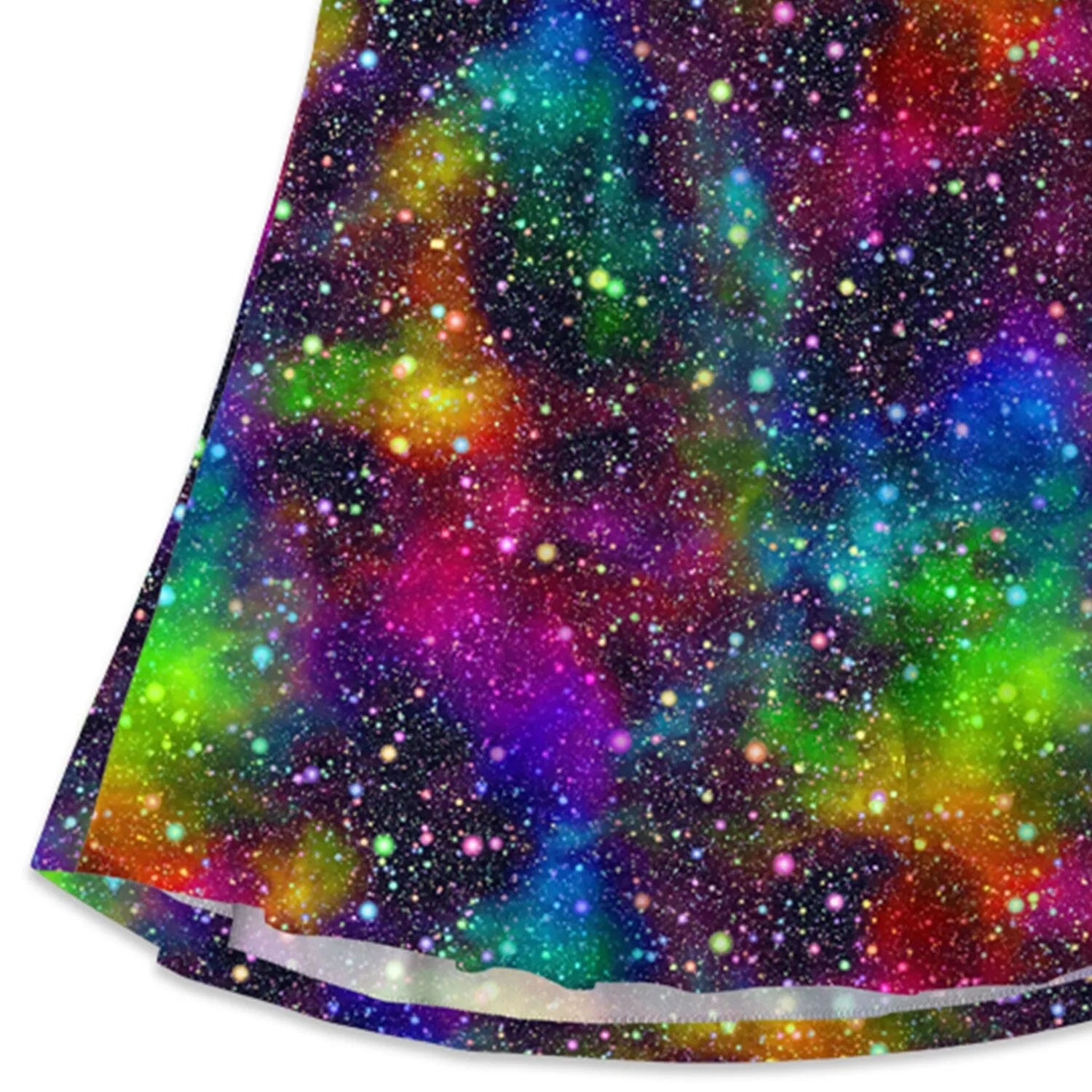 Rainbow Galaxy Print A-Line Dress sold by Zulily product image thumbnail 4