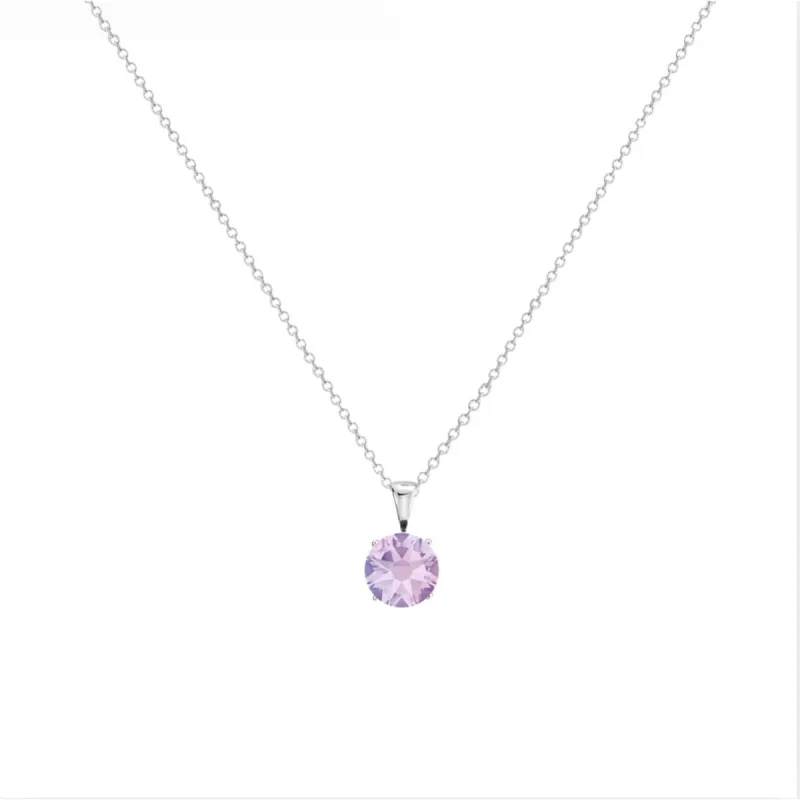 Timeless Cubic Zirconia Birthstone Solitaire Pendant Necklace sold by Zulily