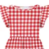 Red & White Plaid Print Angel-Sleeve A-Line Dress sold by Zulily