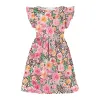 Pink Watercolor Floral & Leopard Print Angel-Sleeve A-Line Dress sold by Zulily
