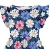 Blue & Pink Daisy Print Angel-Sleeve A-Line Dress sold by Zulily