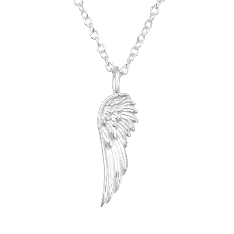 Sterling Silver Wing Pendant Necklace sold by Zulily