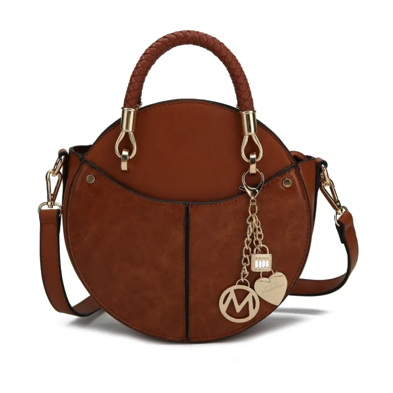 Mkfcollection Camille Crossbody Bag Vegan Leather Designer Handbag sold by Zulily
