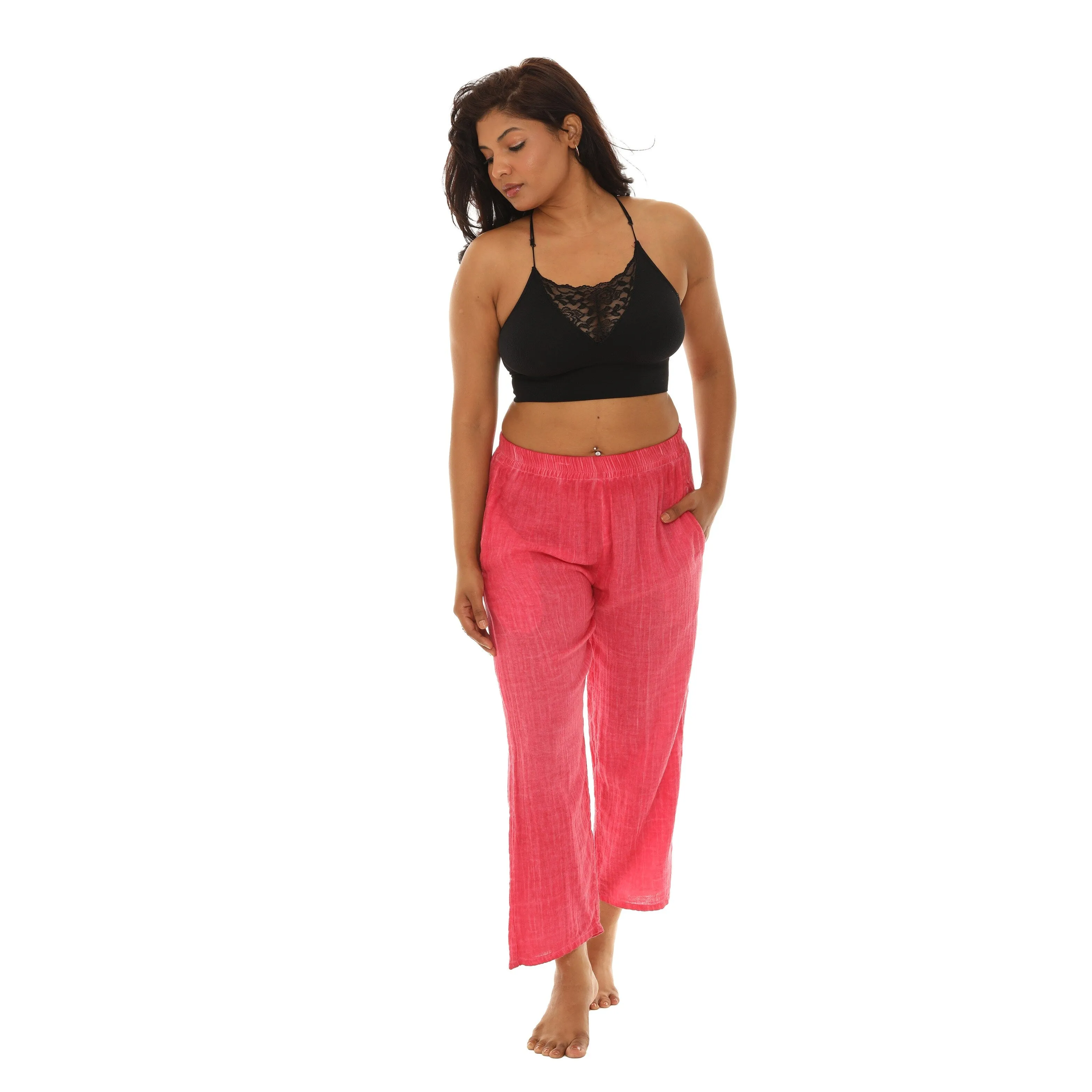 Women's Pigment Dyed Wide Leg Pants sold by Zulily product image thumbnail 2