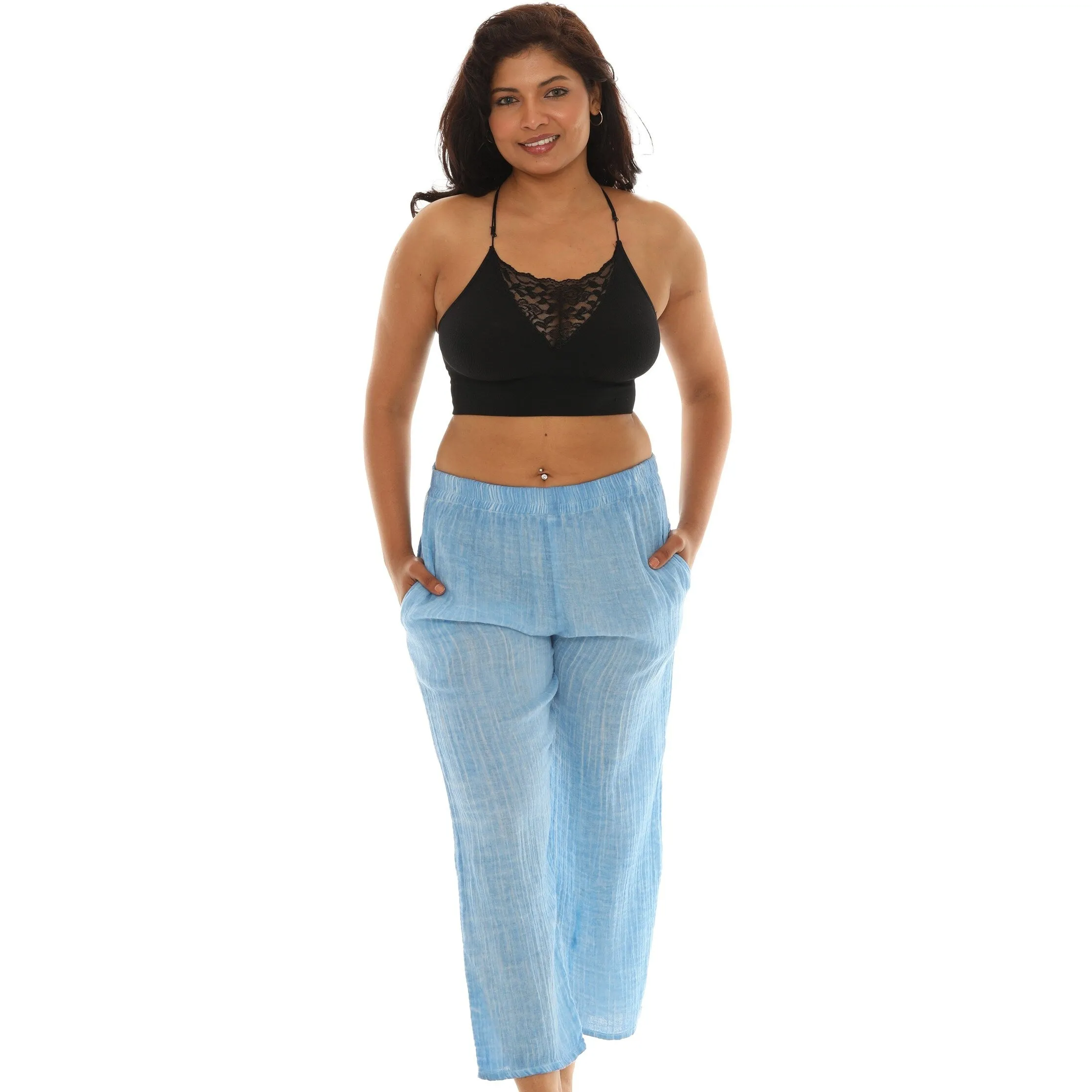 Women's Pigment Dyed Wide Leg Pants sold by Zulily product image thumbnail 3