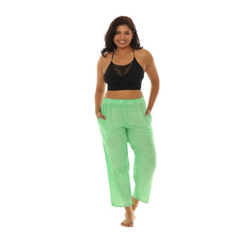 Women's Pigment Dyed Wide Leg Pants sold by Zulily
