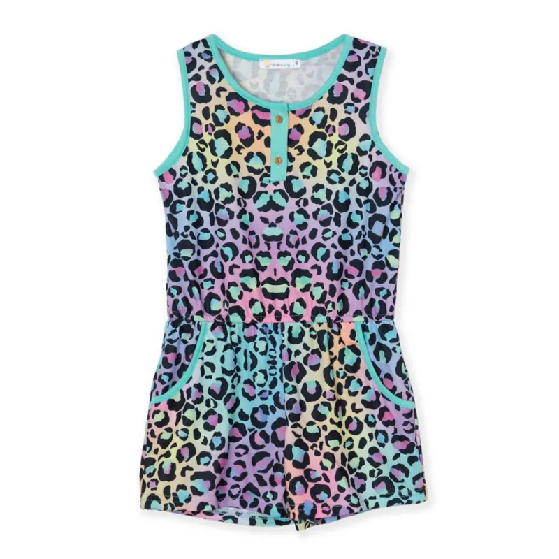 Multi Color Ombre & Leopard Pocket Romper sold by Zulily