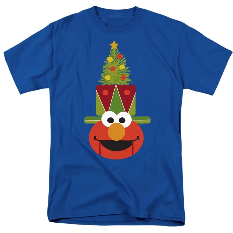 Sesame Street Christmas Nutcracker Elmo Adult Unisex T-Shirt, Royal Blue sold by Zulily