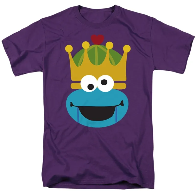 Sesame Street Christmas Nutcracker Cookie Monster Adult Unisex T-Shirt, Royal Blue sold by Zulily