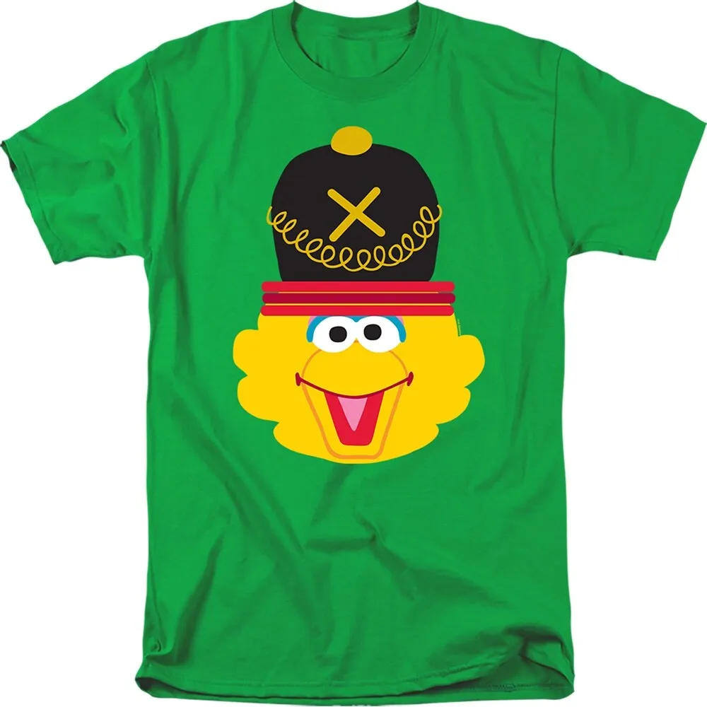 Sesame Street Christmas Nutcracker Big Bird Adult Unisex T-Shirt, Kelly Green sold by Zulily