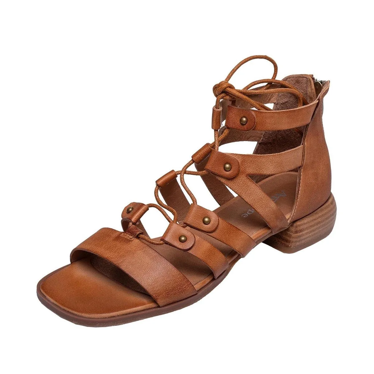 B69 Luna Taupe Leather Sandal sold by Zulily