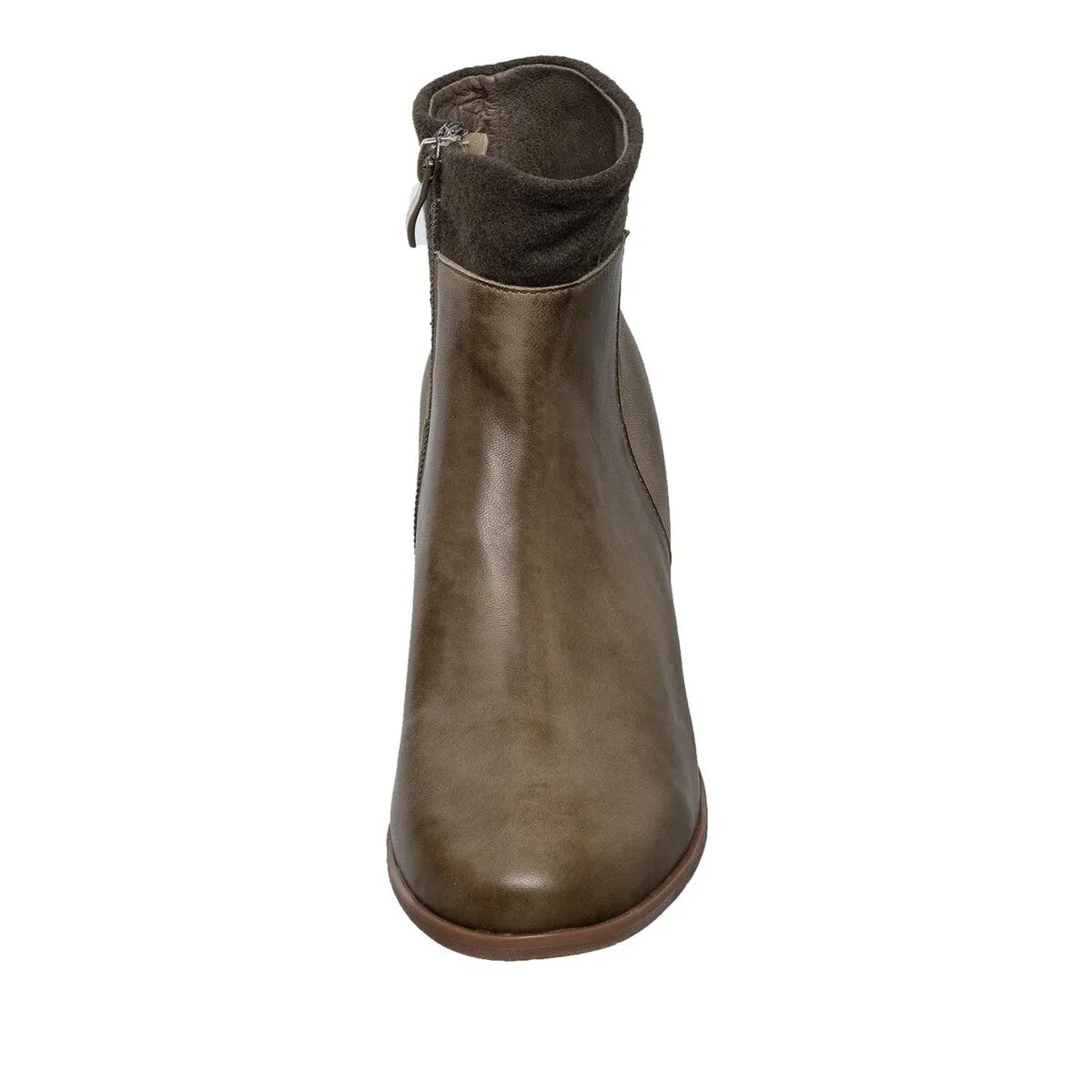 N33 Nonnie Olive Leather Boot sold by Zulily product image thumbnail 4